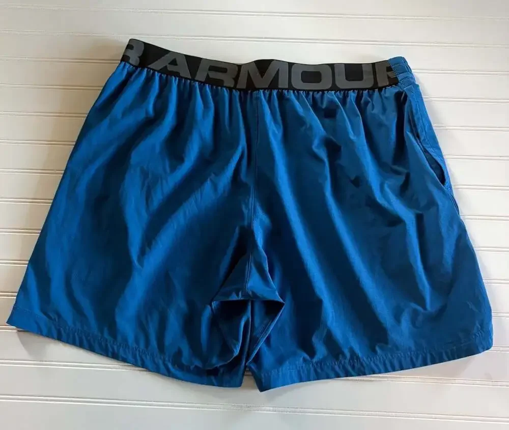 Under Armour UA Vanish Woven Lightweight Shorts Men's Sz 2XL XXL Blue Gym